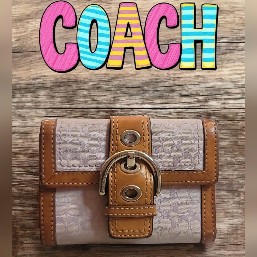 Coach Brown and Cream Wallet